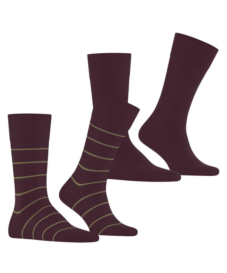 ESPRIT ESPRIT Modern Stripe SO  2-Pack Socken Herren - claret (8375) - 0 | SportScheck