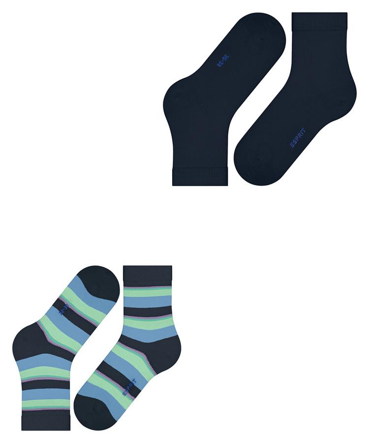 ESPRIT ESPRIT Crochet Stripe  2-Pack Socken Damen - sortiment (0050) - 2 | SportScheck