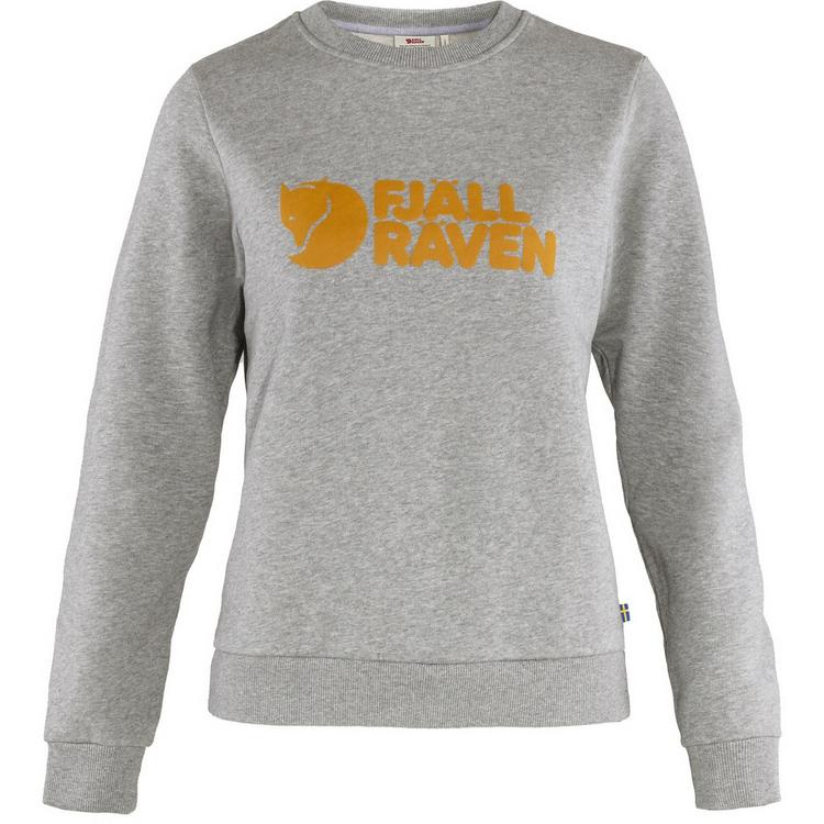 FJ&Auml;LLR&Auml;VEN FJ&Auml;LLR&Auml;VEN Fj&auml;llr&auml;ven Logo Sweater Langarmshirt Damen - Grau - 0 | SportScheck