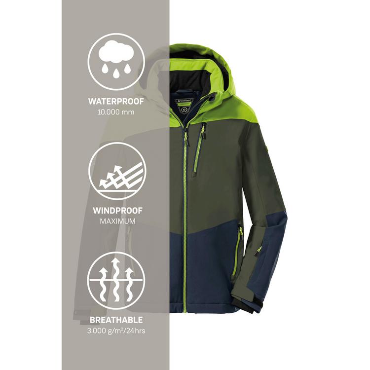 KILLTEC KILLTEC KSW 161 Skijacke Jungen - Apfelgr&uuml;n - 4 | SportScheck