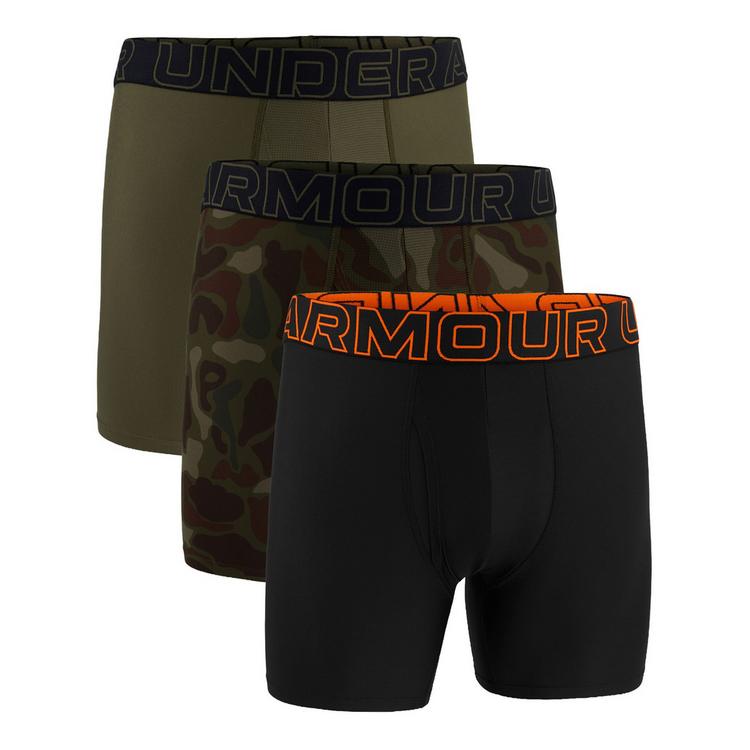 Under Armour Under Armour Boxershort Unterhose Herren - Schwarz/Gr&uuml;n/Orange - 0 | SportScheck
