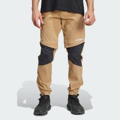 Rückansicht von adidas TERREX Utilitas Hiking Zip-Off Hose Wanderhose Herren Cardboard