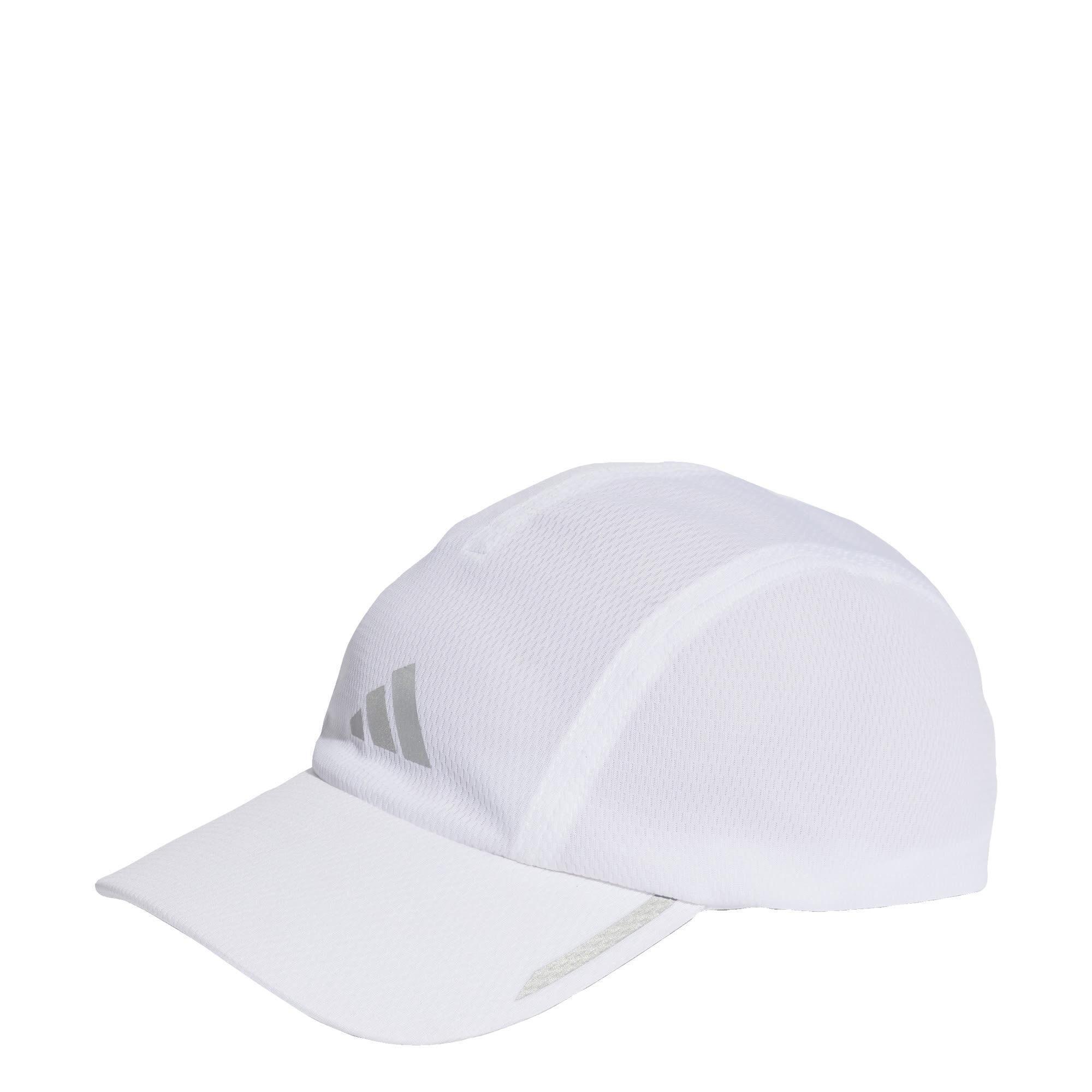 adidas Running AEROREADY Four-Panel Mesh Kappe Cap - White / Reflective Silver