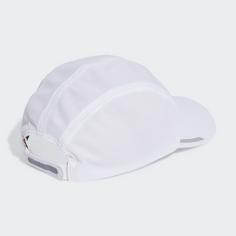 Rückansicht von adidas Running AEROREADY Four-Panel Mesh Kappe Cap White / Reflective Silver