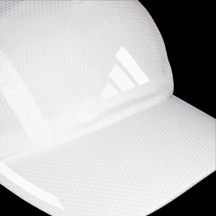 adidas adidas Running AEROREADY Four-Panel Mesh Kappe Cap - White / Reflective Silver - 2 | SportScheck