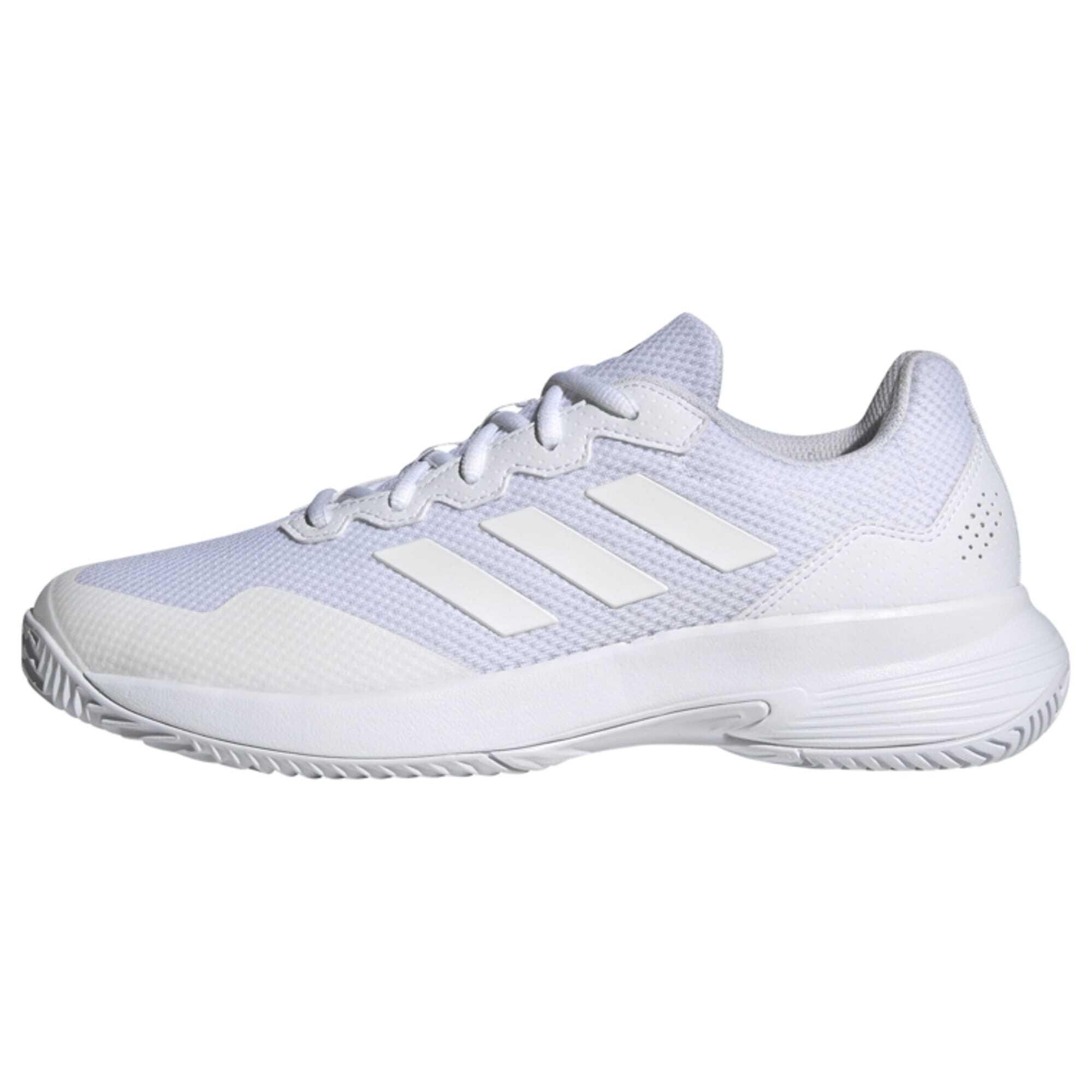 adidas Gamecourt 2.0 Tennisschuh Tennisschuhe Damen - Cloud White / Cloud White / Matte Silver