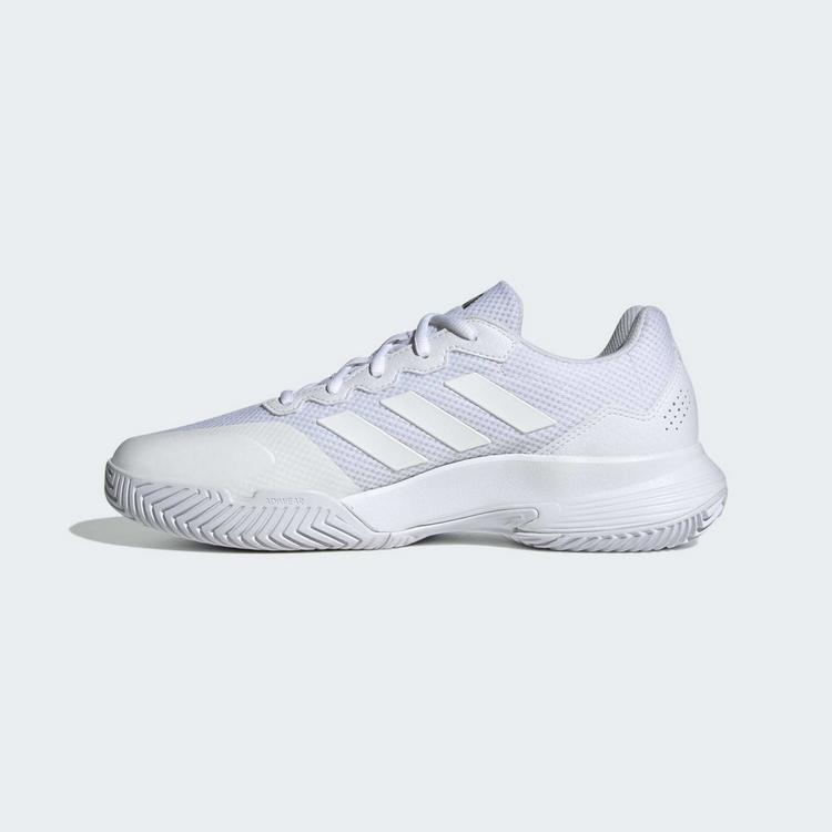 adidas adidas Gamecourt 2.0 Tennisschuh Tennisschuhe Damen - Cloud White / Cloud White / Matte Silver - 5 | SportScheck