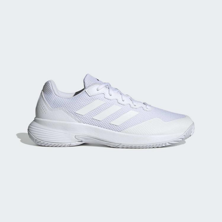 adidas adidas Gamecourt 2.0 Tennisschuh Tennisschuhe Damen - Cloud White / Cloud White / Matte Silver - 6 | SportScheck
