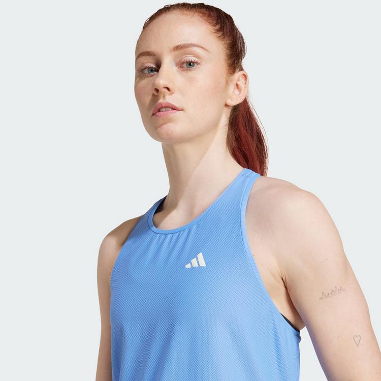 adidas adidas Own the Run Tanktop Funktionstank Damen - Blue Fusion - 0 | SportScheck