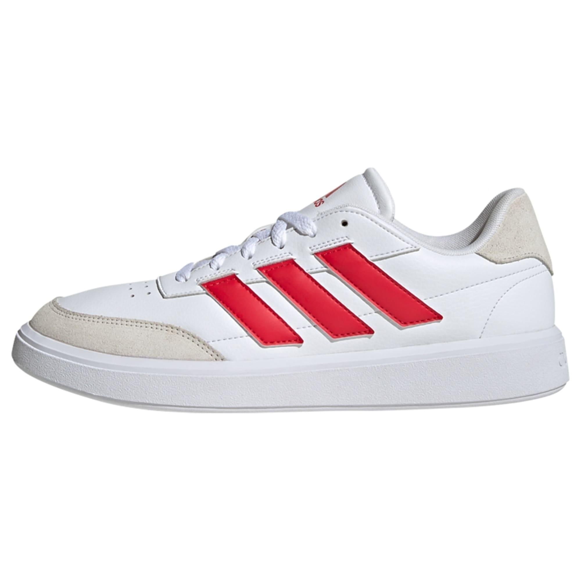 adidas Courtblock Schuh Sneaker Herren - Cloud White / Pure Ruby / Off White