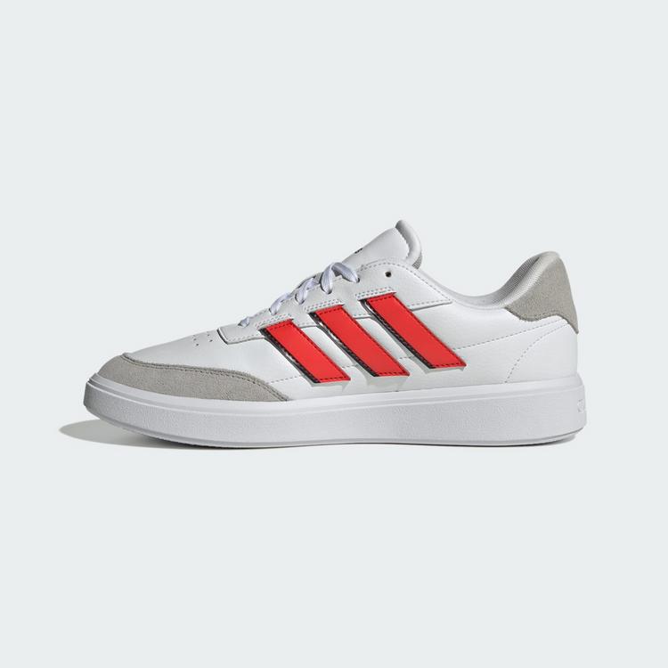 adidas adidas Courtblock Schuh Sneaker Herren - Cloud White / Bright Red / Carbon - 5 | SportScheck