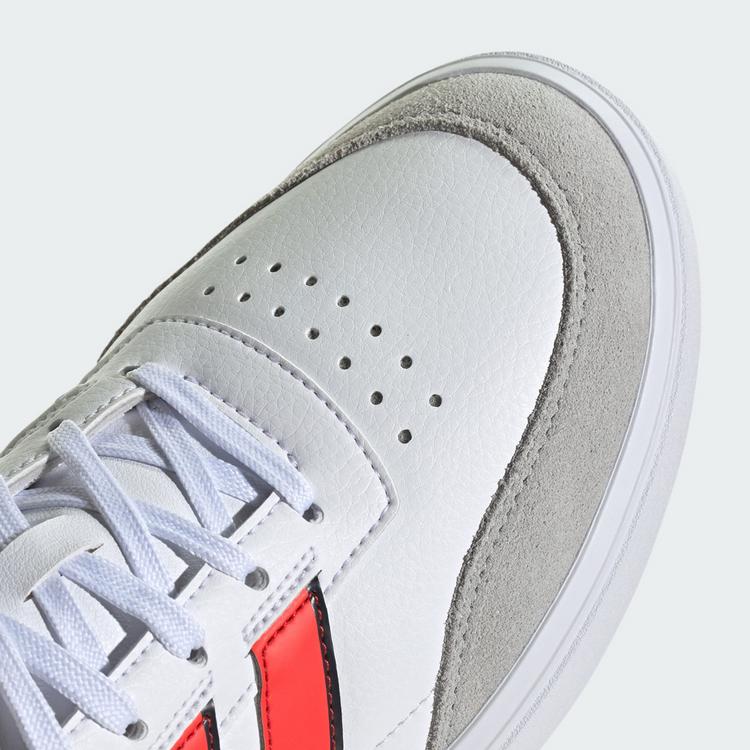 adidas adidas Courtblock Schuh Sneaker Herren - Cloud White / Bright Red / Carbon - 6 | SportScheck