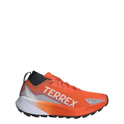 Rückansicht von adidas GTX Terrex Agravic GTX Trailrunning-Schuh Trailrunning Schuhe Damen Semi Impact Orange / Cloud White / Carbon