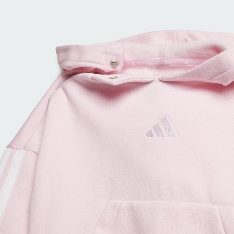 adidas adidas Essentials Kids Jogginghose Hoodie Kinder - Clear Pink / White - 1 | SportScheck