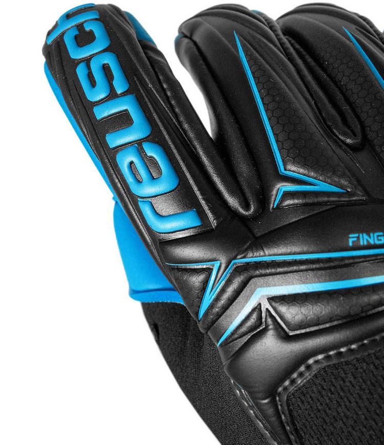 Reusch Reusch Attrakt Aqua Finger Support Torwarthandschuhe - 7736 blck/aqua blue - 2 | SportScheck