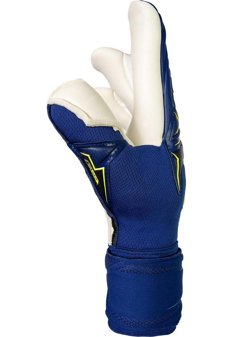 Reusch Reusch Attrakt Duo Finger Support Torwarthandschuhe - 4409 premium blue/sfty yellow - 0 | SportScheck