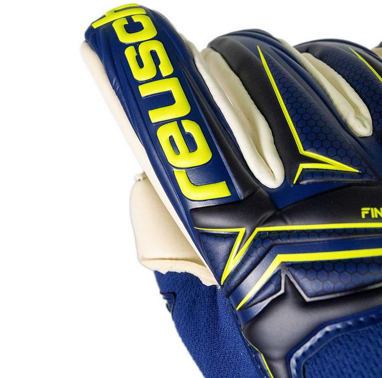 Reusch Reusch Attrakt Duo Finger Support Torwarthandschuhe - 4409 premium blue/sfty yellow - 2 | SportScheck