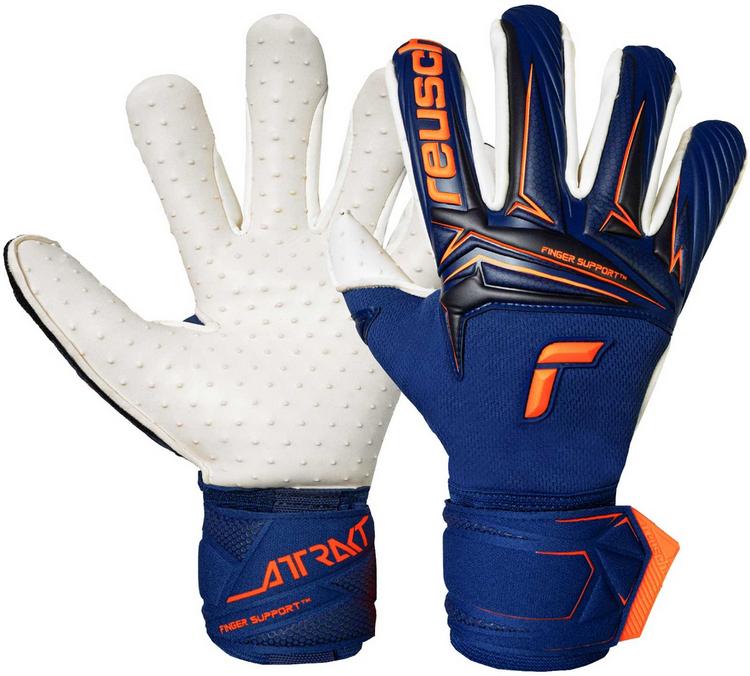 Reusch Reusch Attrakt SpeedBump Finger Support Torwarthandschuhe - 4408 premium blue/shock orange - 0 | SportScheck