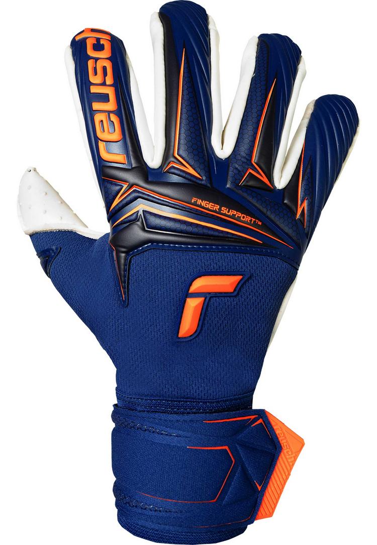 Reusch Reusch Attrakt SpeedBump Finger Support Torwarthandschuhe - 4408 premium blue/shock orange - 0 | SportScheck
