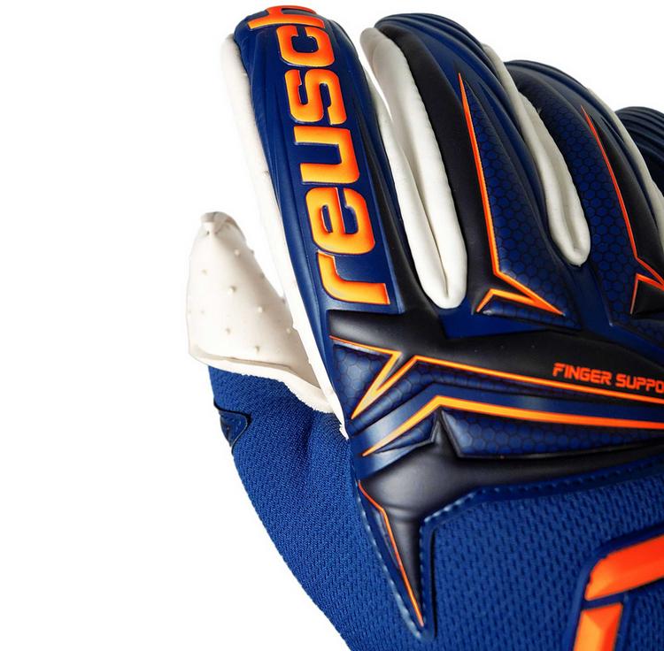 Reusch Reusch Attrakt SpeedBump Finger Support Torwarthandschuhe - 4408 premium blue/shock orange - 2 | SportScheck
