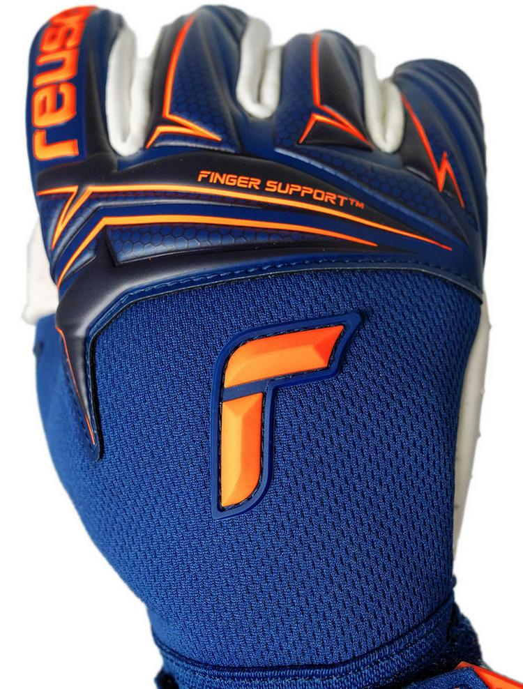Reusch Reusch Attrakt SpeedBump Finger Support Torwarthandschuhe - 4408 premium blue/shock orange - 3 | SportScheck