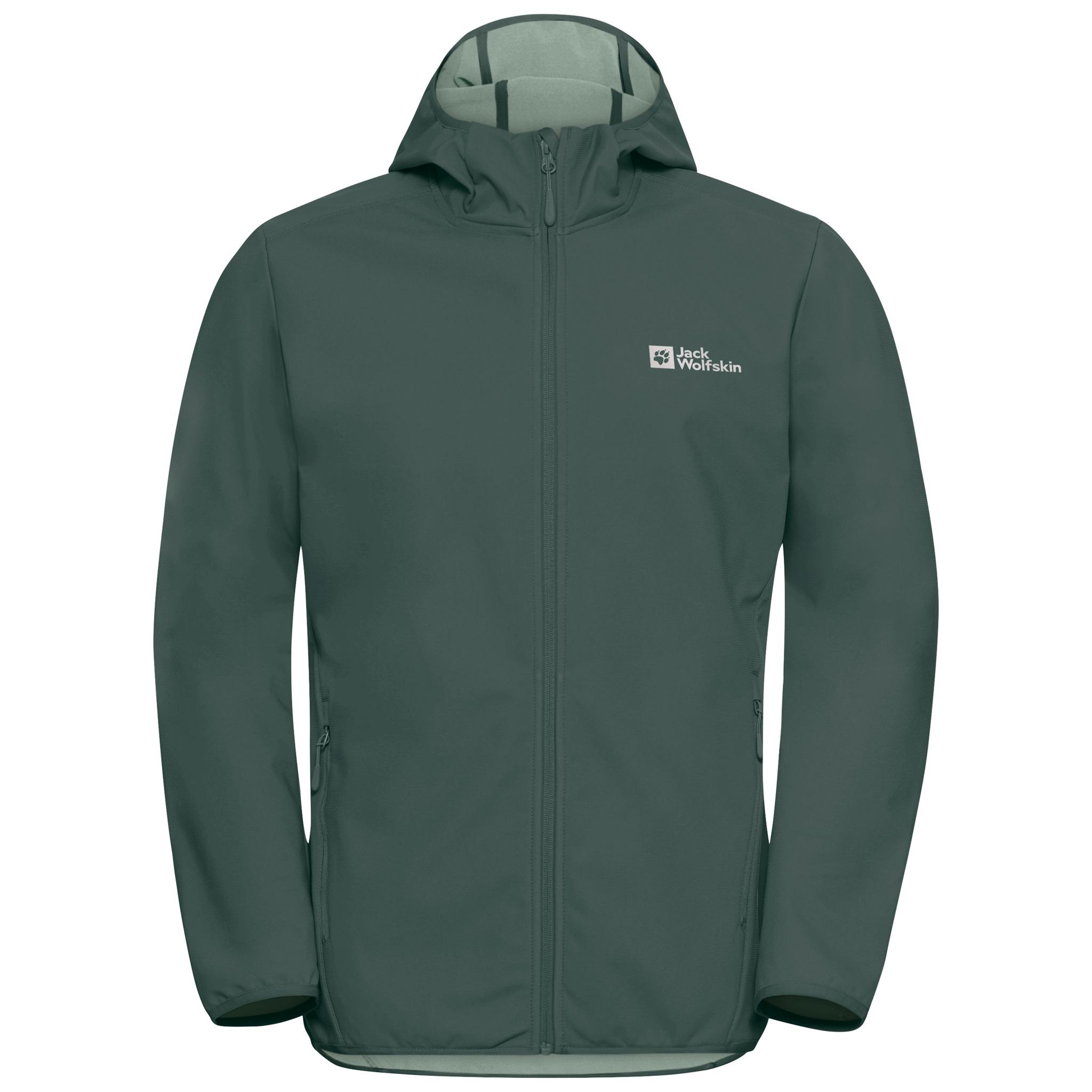 Jack Wolfskin BORNBERG HOODY M Softshelljacke Herren - sago palm