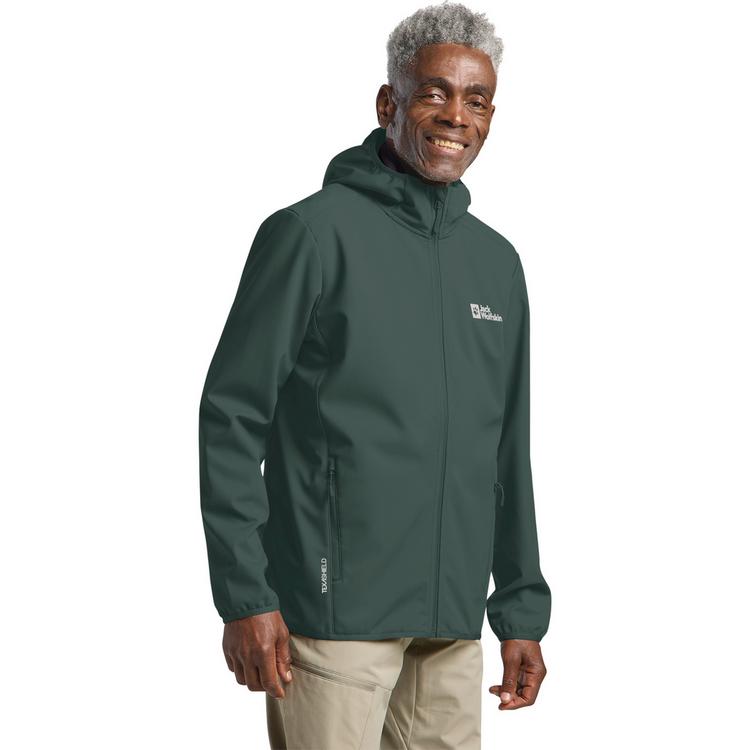 Jack Wolfskin Jack Wolfskin BORNBERG HOODY M Softshelljacke Herren - sago palm - 0 | SportScheck