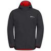 Jack Wolfskin BORNBERG HOODY M Softshelljacke Herren - phantom / red