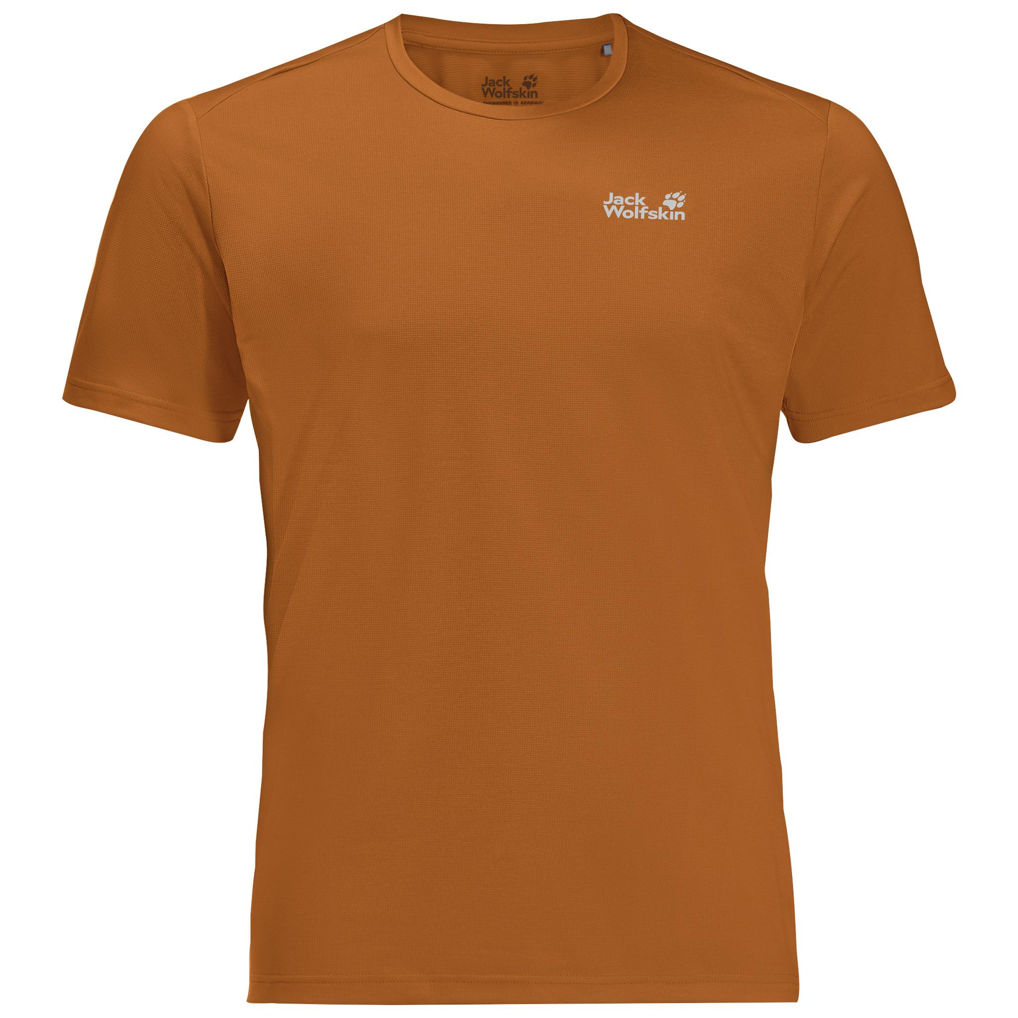 Jack Wolfskin DELGAMI S/S M Funktionsshirt Herren - autumn leaves