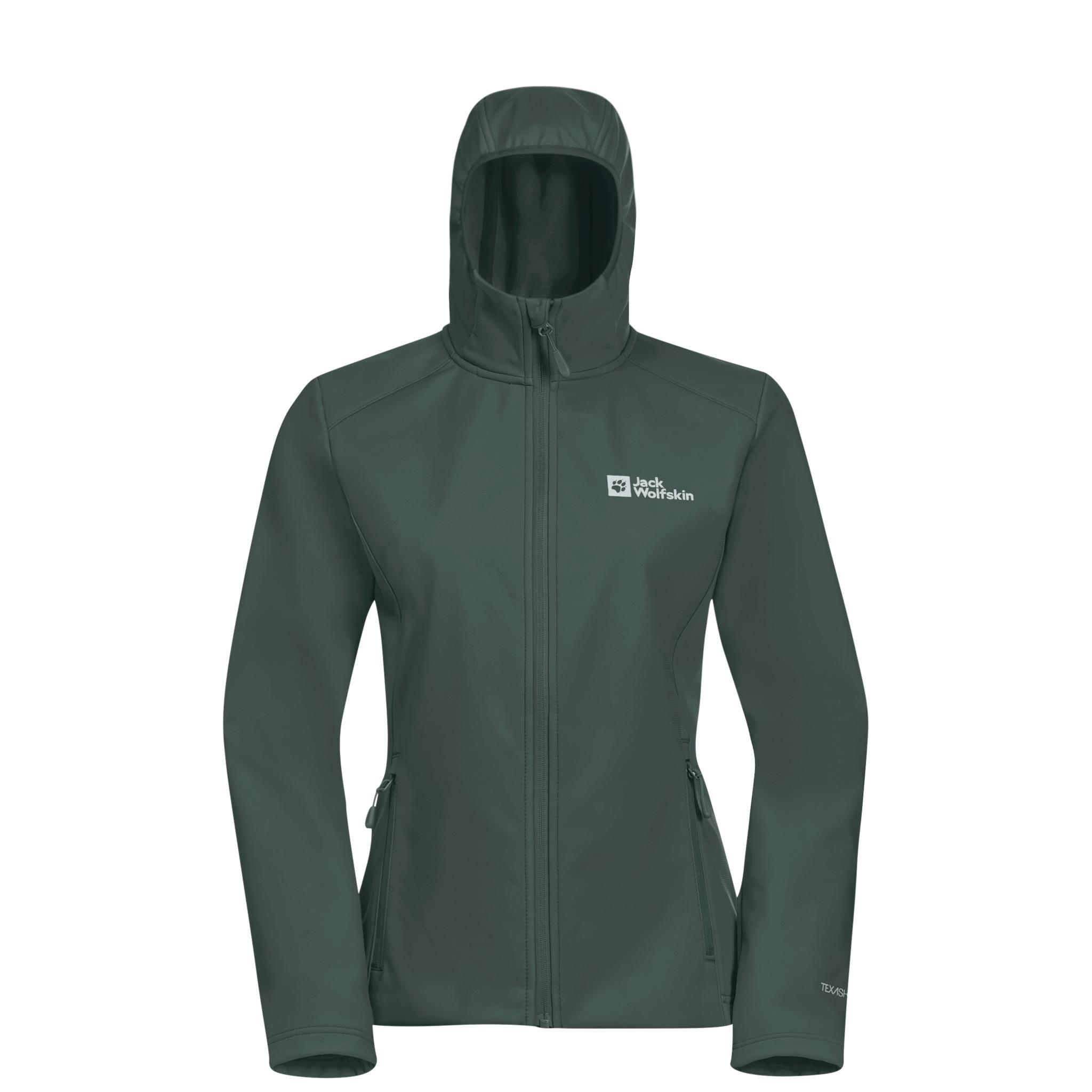 Jack Wolfskin BORNBERG HOODY W Softshelljacke Damen - sago palm