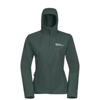 Jack Wolfskin BORNBERG HOODY W Softshelljacke Damen - sago palm