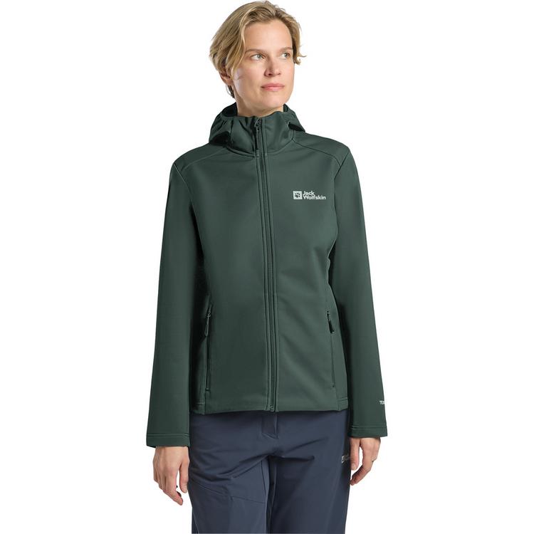 Jack Wolfskin Jack Wolfskin BORNBERG HOODY W Softshelljacke Damen - sago palm - 0 | SportScheck