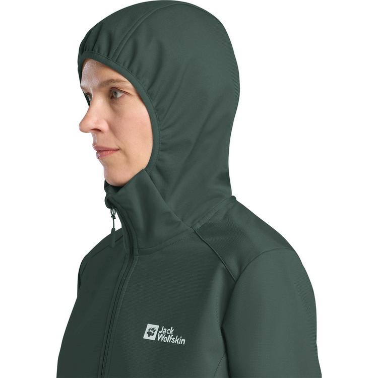 Jack Wolfskin Jack Wolfskin BORNBERG HOODY W Softshelljacke Damen - sago palm - 0 | SportScheck