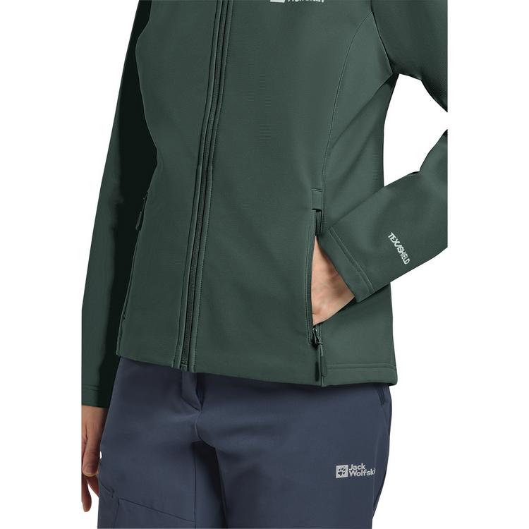 Jack Wolfskin Jack Wolfskin BORNBERG HOODY W Softshelljacke Damen - sago palm - 1 | SportScheck
