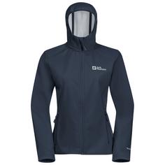 Jack Wolfskin BORNBERG HOODY W Softshelljacke Damen midnight sky / grey