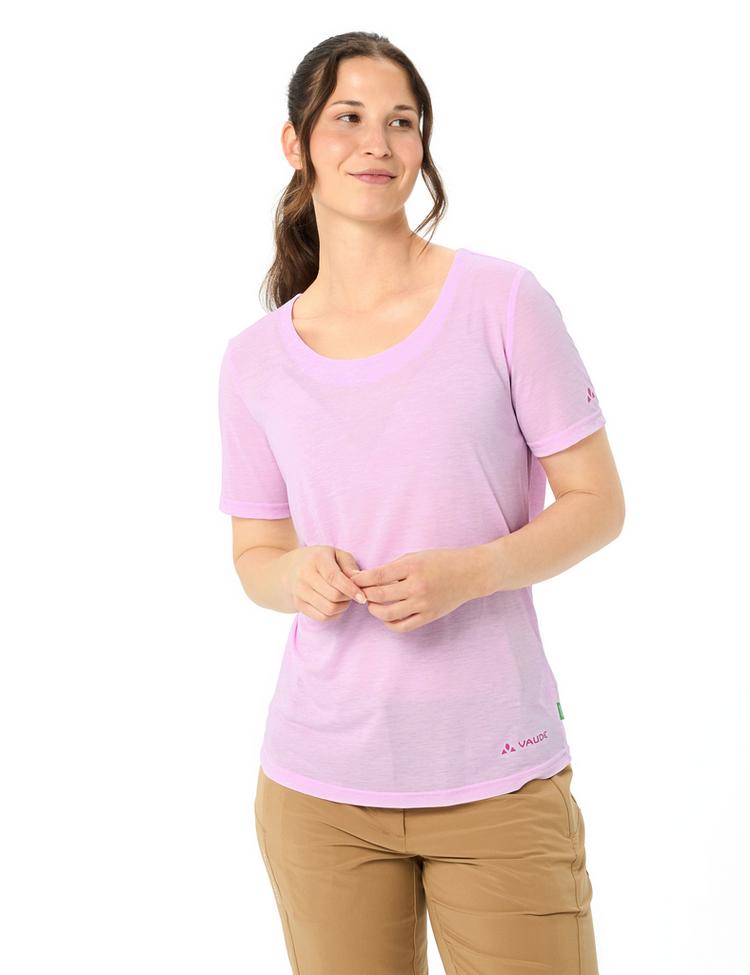 VAUDE VAUDE Women's Skomer Hiking T-Shirt II T-Shirt Damen - raspberry - 2 | SportScheck