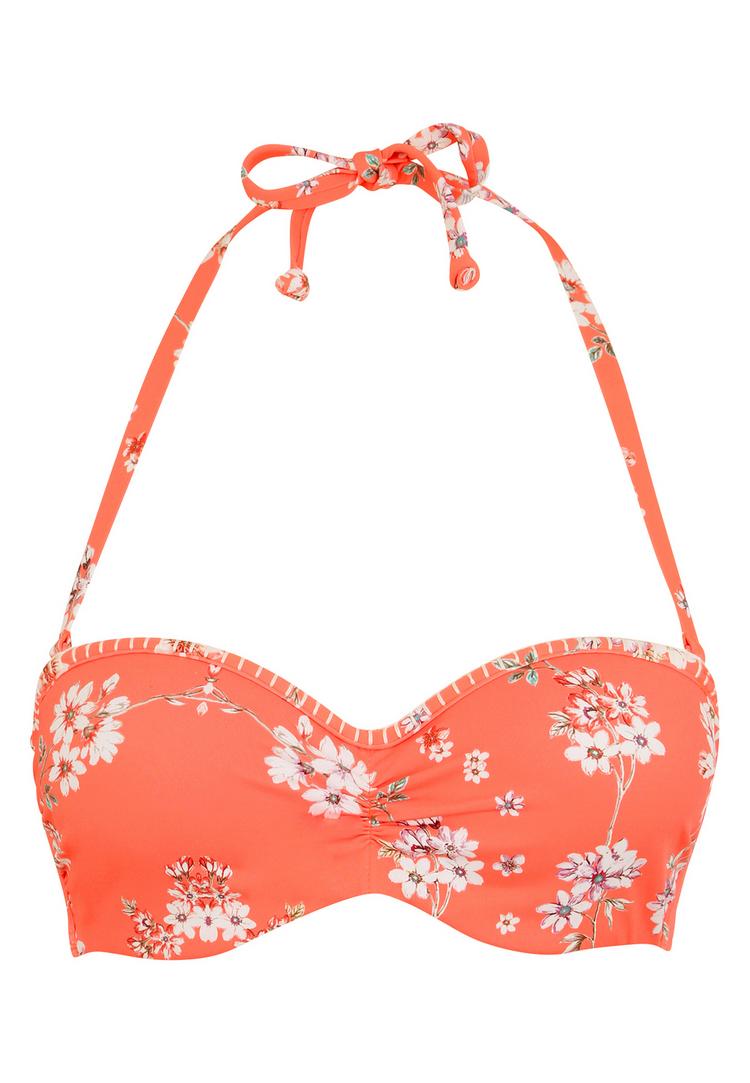 sunseeker sunseeker B&uuml;gel-Bandeau-Bikini-Top Bikini Oberteil Damen - orange-bedruckt - 0 | SportScheck