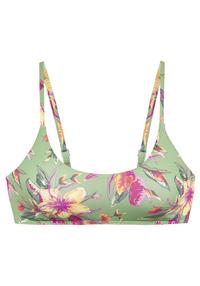 Lascana Bustier-Bikini-Top Bikini Oberteil Damen - salbei-pink bedruckt