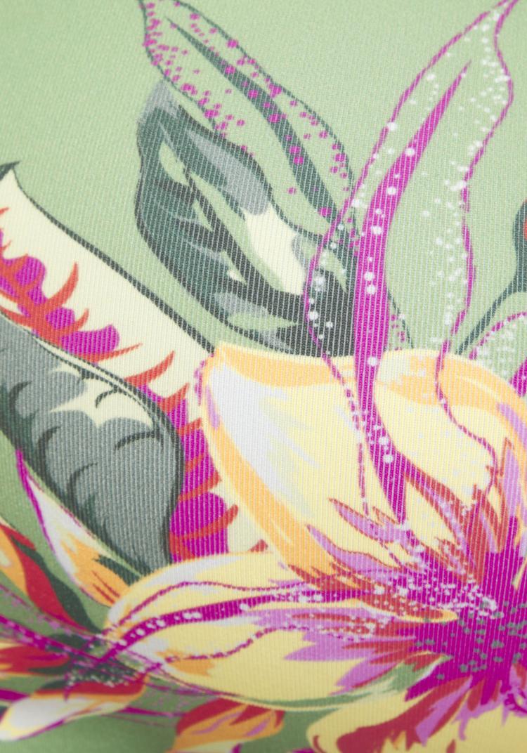 Lascana Lascana Bustier-Bikini-Top Bikini Oberteil Damen - salbei-pink bedruckt - 1 | SportScheck