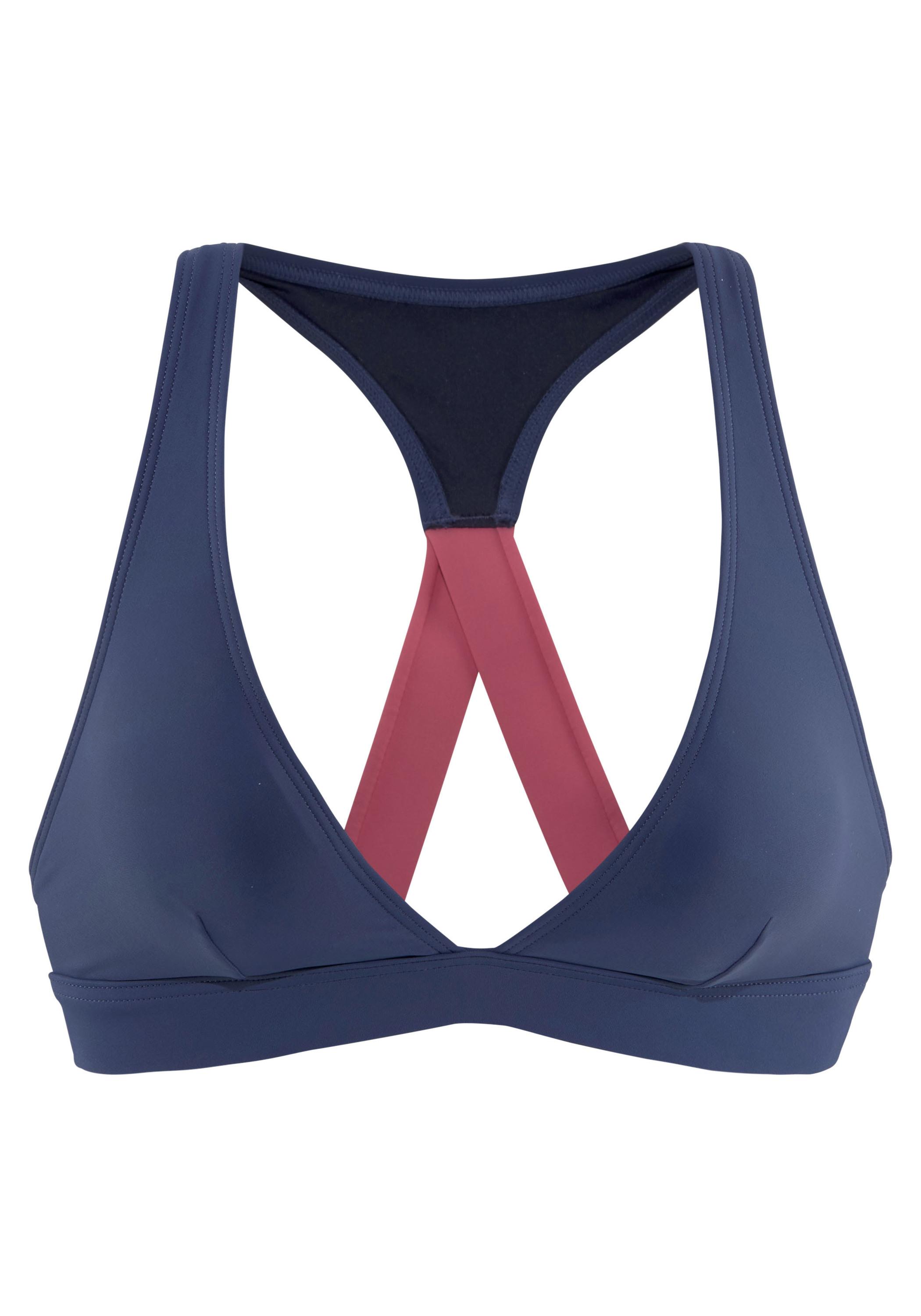 LASCANA Active Triangel-Bikini-Top Bikini Oberteil Damen - marine