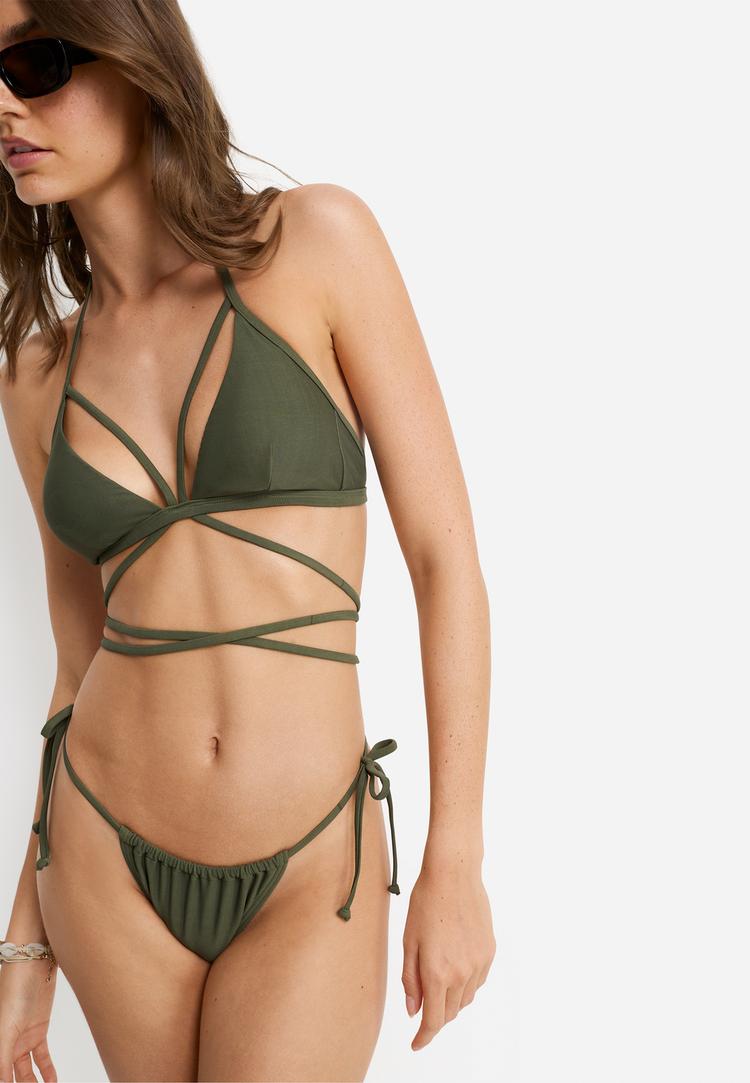 LSCN by Lascana LSCN by Lascana Triangel-Bikini-Top Bikini Oberteil Damen - oliv - 7 | SportScheck