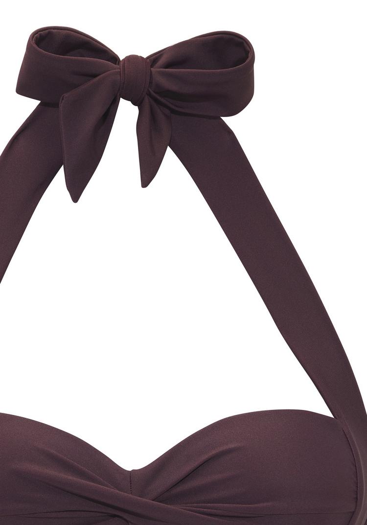 Lascana Lascana B&uuml;gel-Bandeau-Bikini-Top Bikini Oberteil Damen - aubergine - 0 | SportScheck