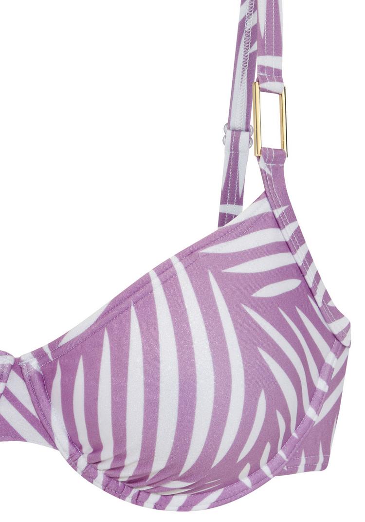 Lascana Lascana B&uuml;gel-Bikini-Top Bikini Oberteil Damen - flieder bedruckt - 0 | SportScheck