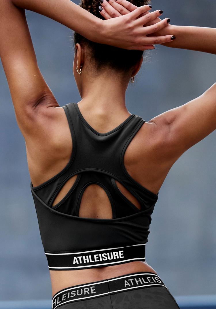 LASCANA Active LASCANA Active Crop-Top Croptop Damen - schwarz - 0 | SportScheck