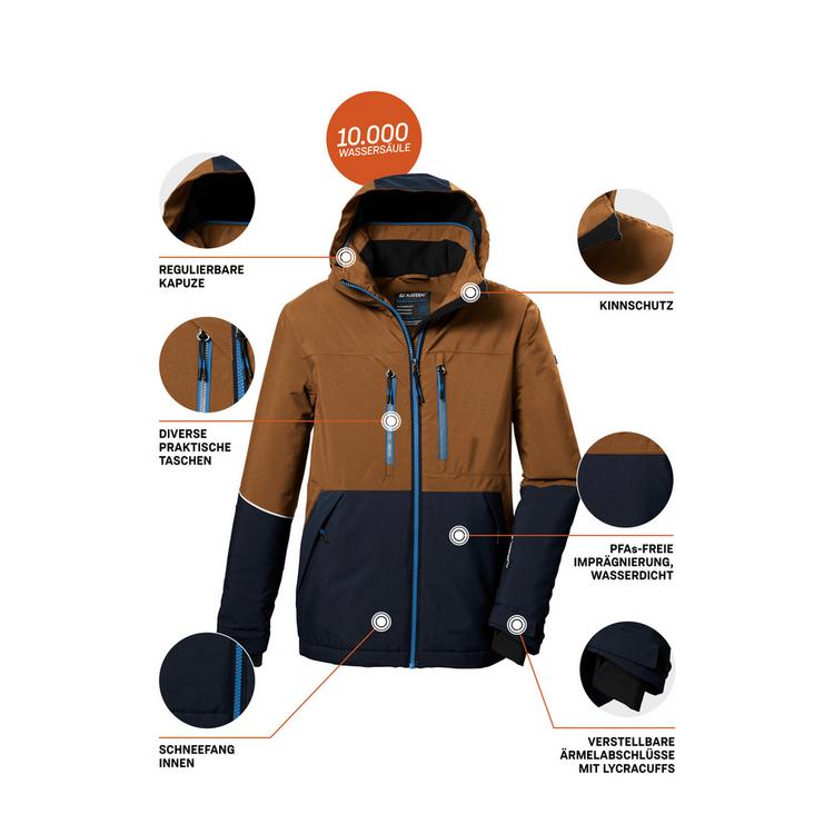 KILLTEC KILLTEC KSW 388 BYSJCKT Skijacke Jungen - Blau3044 - 3 | SportScheck