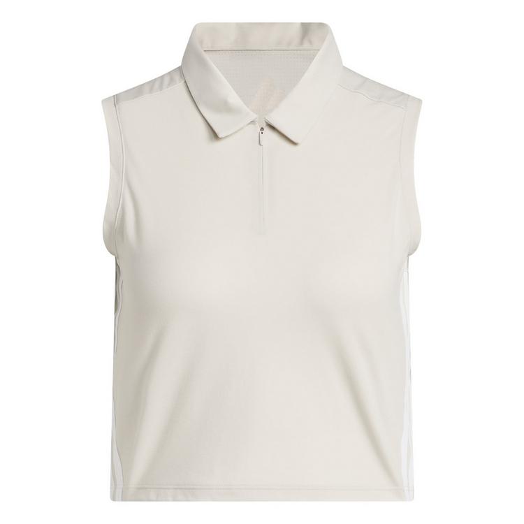 adidas adidas Beyond The Course Crop Twistknit Poloshirt Damen - Beige - 0 | SportScheck