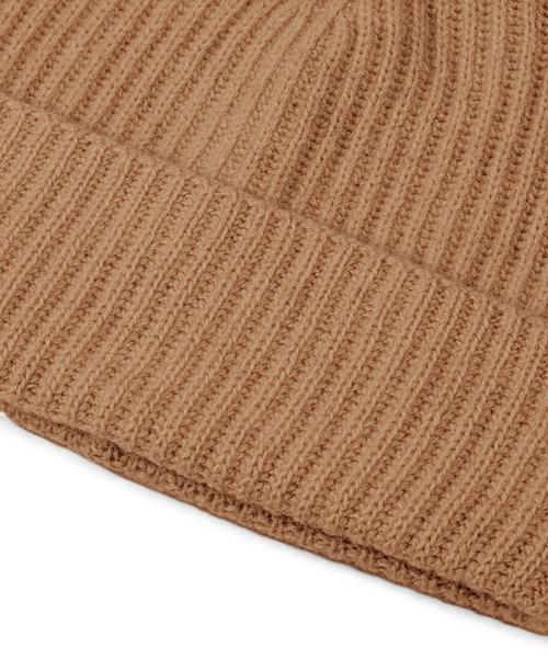 Rückansicht von Falke Pure Cashmere Pompom Beanie Beanie cork (5034)
