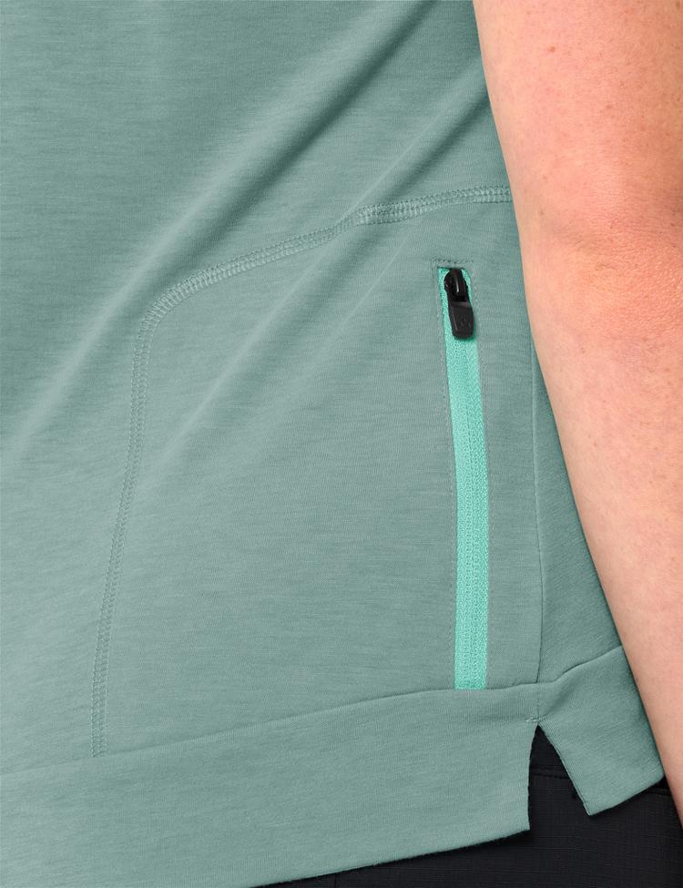 VAUDE VAUDE Women's Altissimo Q-Zip Shirt T-Shirt Damen - dusty fern uni - 0 | SportScheck
