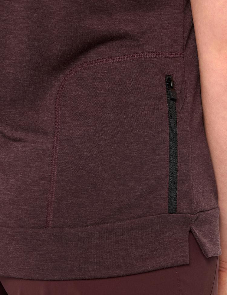 VAUDE VAUDE Women's Altissimo Q-Zip Shirt T-Shirt Damen - dark oak - 0 | SportScheck