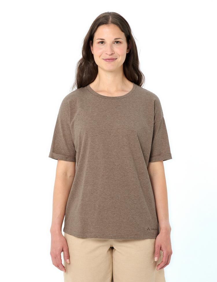 VAUDE VAUDE Women's Mineo Striped T-Shirt T-Shirt Damen - tobacco - 0 | SportScheck